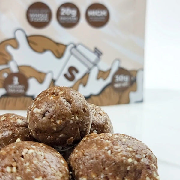 Mid-Day Choco Bliss Bites - High Protein/Vegan/Dairy Snack
