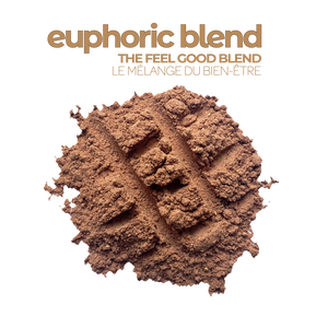 A serving of Smoov's euphoric blend: Treat yourself, don’t cheat yourself. Enter euphoria, using raw and all natural cacao and superfoods that complement it oh-so-well, let this rich and nutritious blend take you to a land of chocolatey goodness where all your cravings are satisfied.