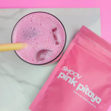 Load image into Gallery viewer, Pitaya latte made using smoov superfood blends and powders. Packed with antioxidants for health &amp; wellness. Keto Friendly
