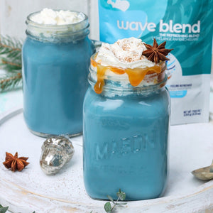 Iced wave latte made using smoov superfood blends and powders. Packed with antioxidants for health & wellness. Keto Friendly