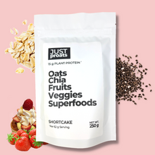 Load image into Gallery viewer, Busy professional? Fitness enthusiast? Health junkie? Or just looking to try plant based? Kickstart your day with 15g of protein from oats, chia seeds, plant protein and vitamins &amp; minerals from freeze dried fruits, veggies &amp; superfoods. A Healthy Breakfast Delivered to your door, just add milk.