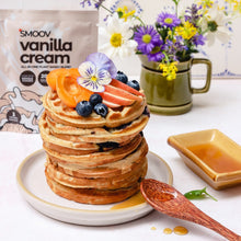 Load image into Gallery viewer, High protein waffles made using smoov all in one vanilla cream plant based blend